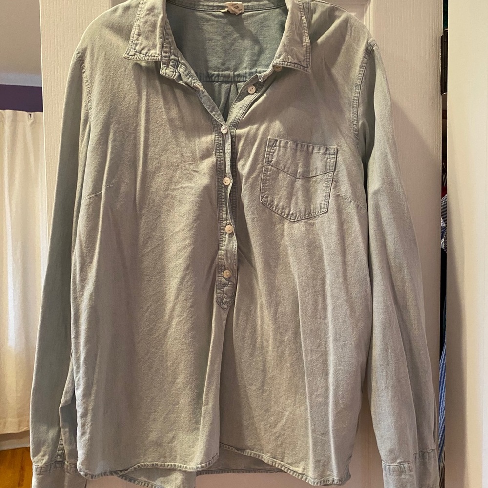 JCrew Chambray Shirt, Size XL